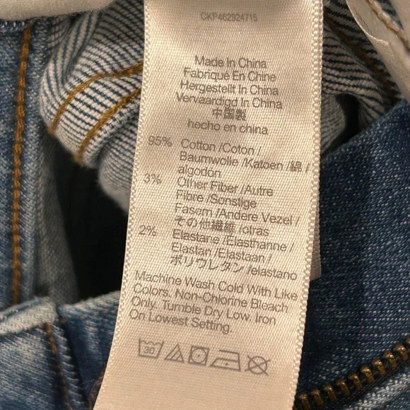 Madewell Curvy Stovepipe Jeans High Rise Straight Leg Medium Wash Blue 26 - Picture 8 of 13